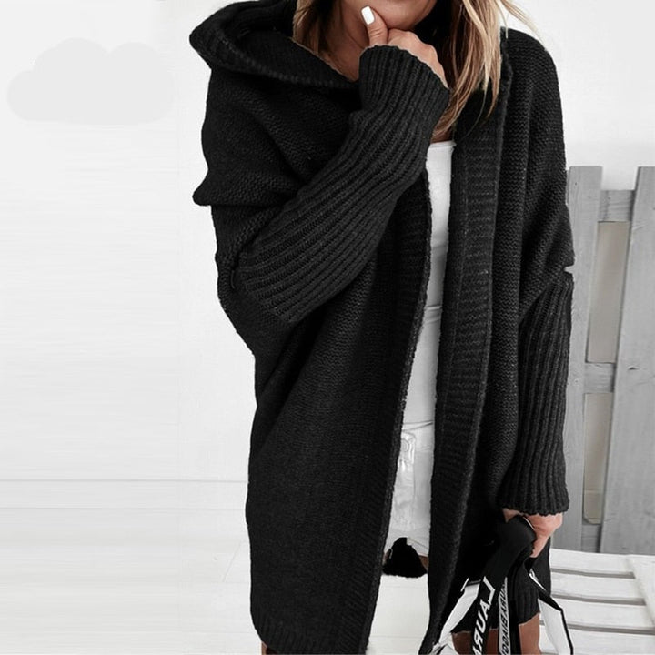 Comfortable Women's Cardigan - Luna-Black-S-State of Style