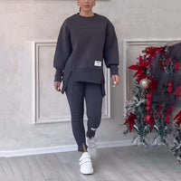 Comfortable Women's Clothing Set - Elin-Black-S-State of Style