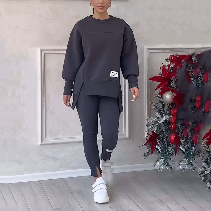Comfortable Women's Clothing Set - Elin-Black-S-State of Style
