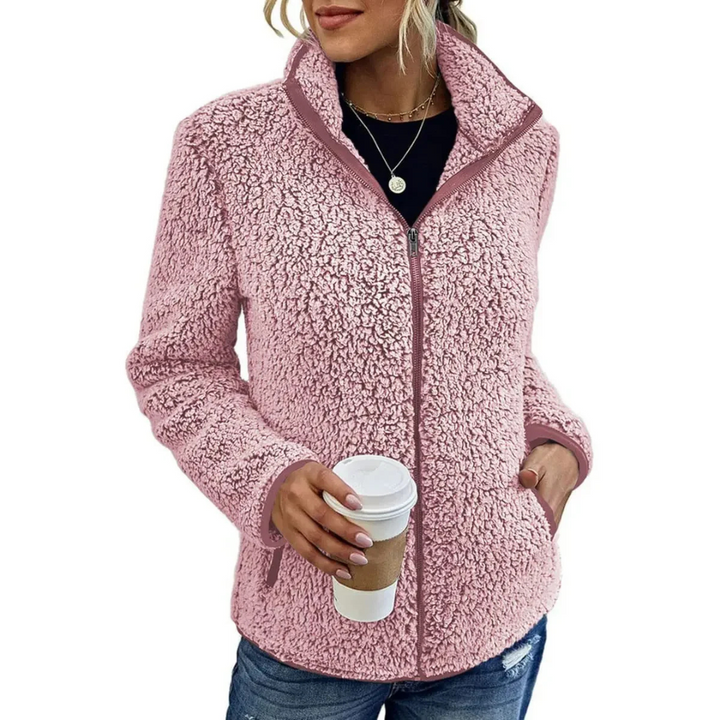 Comfortable Women's Fleece Vest - Petra-Pink-S-State of Style