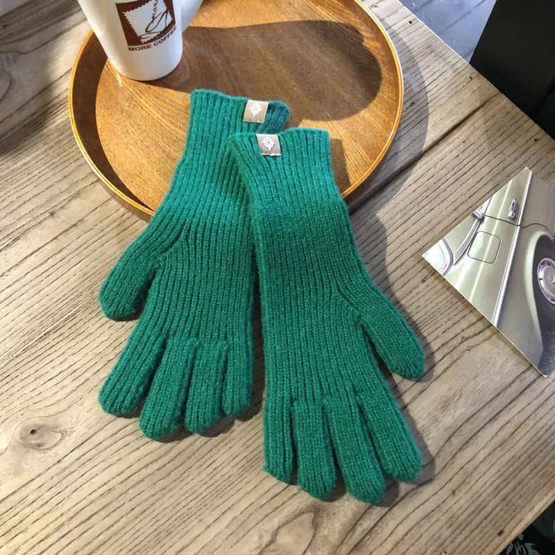 Comfortable Women's Gloves - Isolde-Green-State of Style