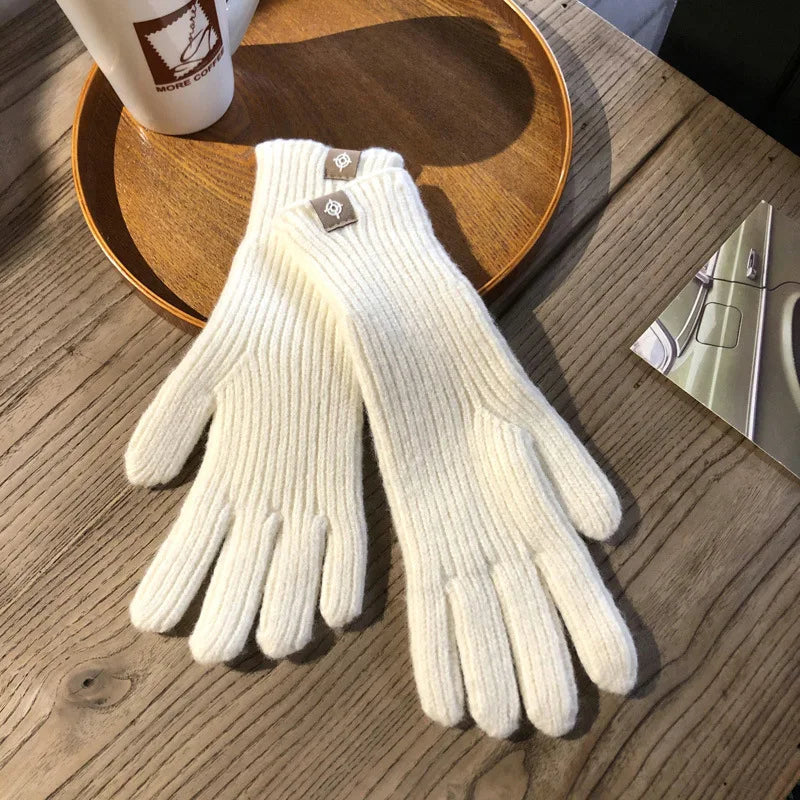 Comfortable Women's Gloves - Isolde-White-State of Style