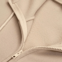Comfortable Women's Jacket with Hood - ComfyHood-Khaki-S-State of Style