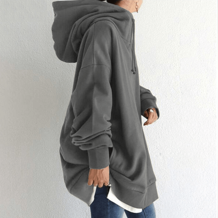 Comfortable Women's Jacket with Hood - ComfyHood-Khaki-S-State of Style