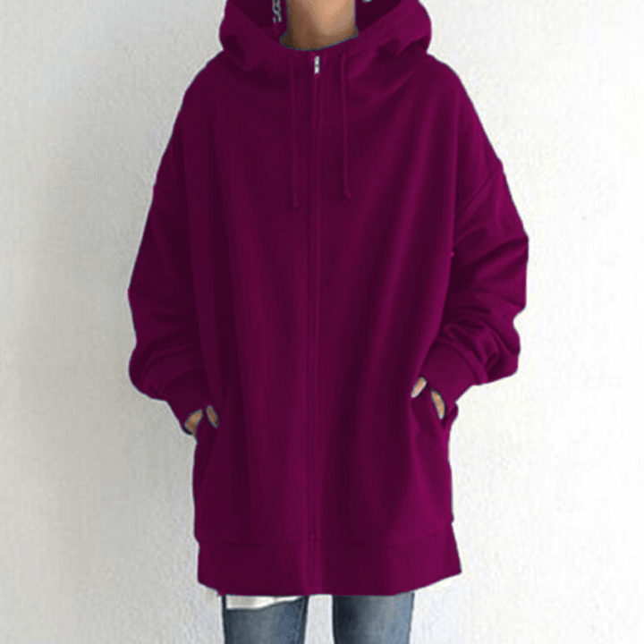 Comfortable Women's Jacket with Hood - ComfyHood-Pink red-S-State of Style
