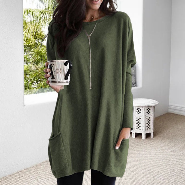 Comfortable Women's Jumper - Lina-Green-S-State of Style