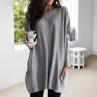 Comfortable Women's Jumper - Lina-Grey-S-State of Style