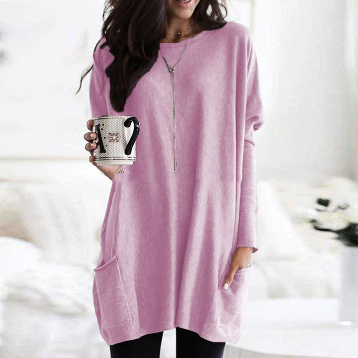 Comfortable Women's Jumper - Lina-Pink-S-State of Style
