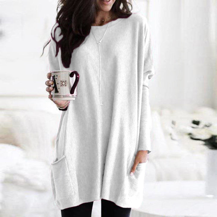 Comfortable Women's Jumper - Lina-White-S-State of Style