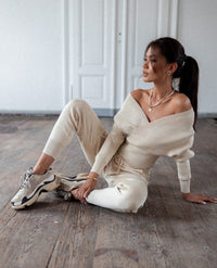 Comfortable Women's Lounge Suit | Perfect Home Wear Set-Beige-One Size Fits All-State of Style