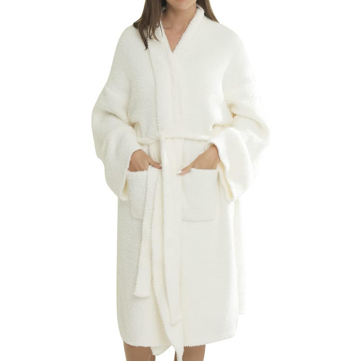 Comfortable Women's Spa Bathrobe – Victoria-White-State of Style