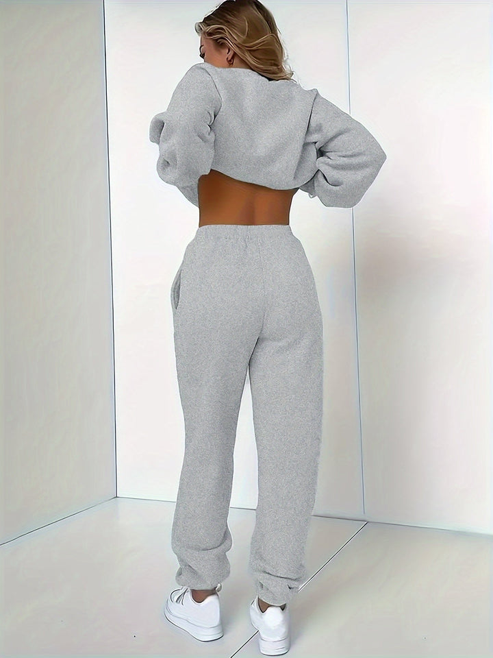 Comfortable Women's Tracksuit - Ivy-Black-S-State of Style