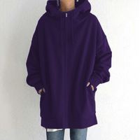 Comfortable Women's Vest with Hood - ComfyHood-Purple-S-State of Style