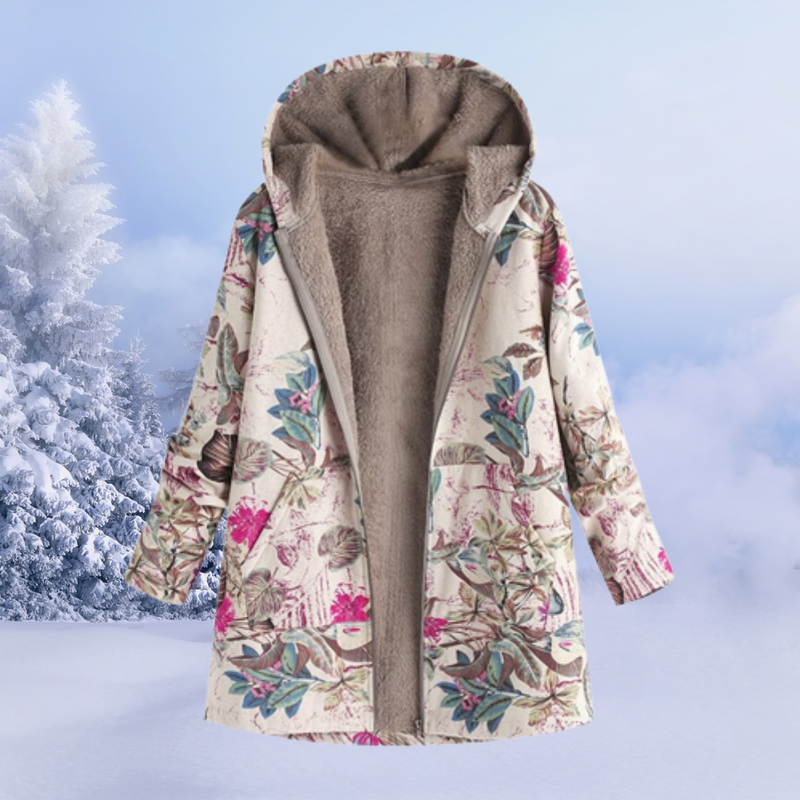 Comfortable Women's Winter Coat - Liora-Pink-S-State of Style