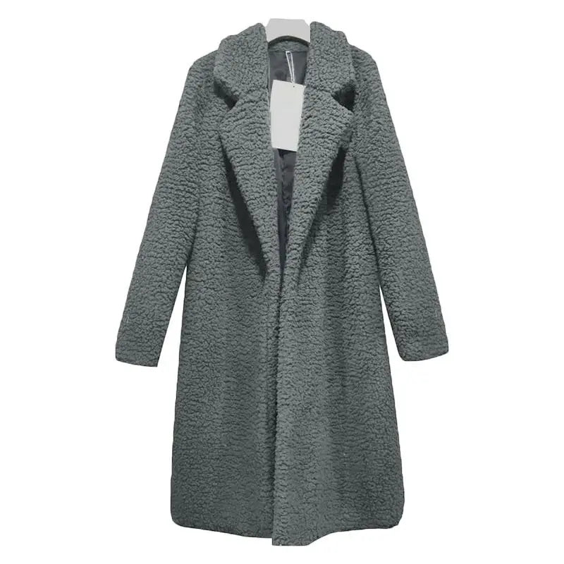 Comfortable Women's Winter Coat - Mila-Dark Grey-S-State of Style