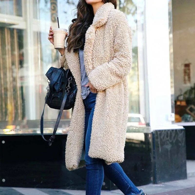 Comfortable Women's Winter Coat - Mila-Dark Grey-S-State of Style