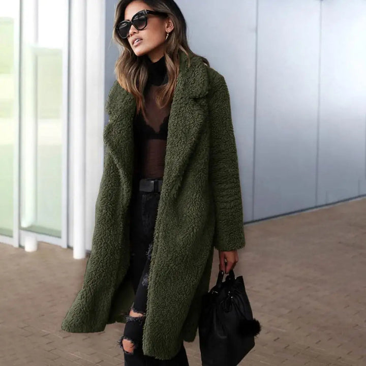 Comfortable Women's Winter Coat - Mila-Dark Grey-S-State of Style