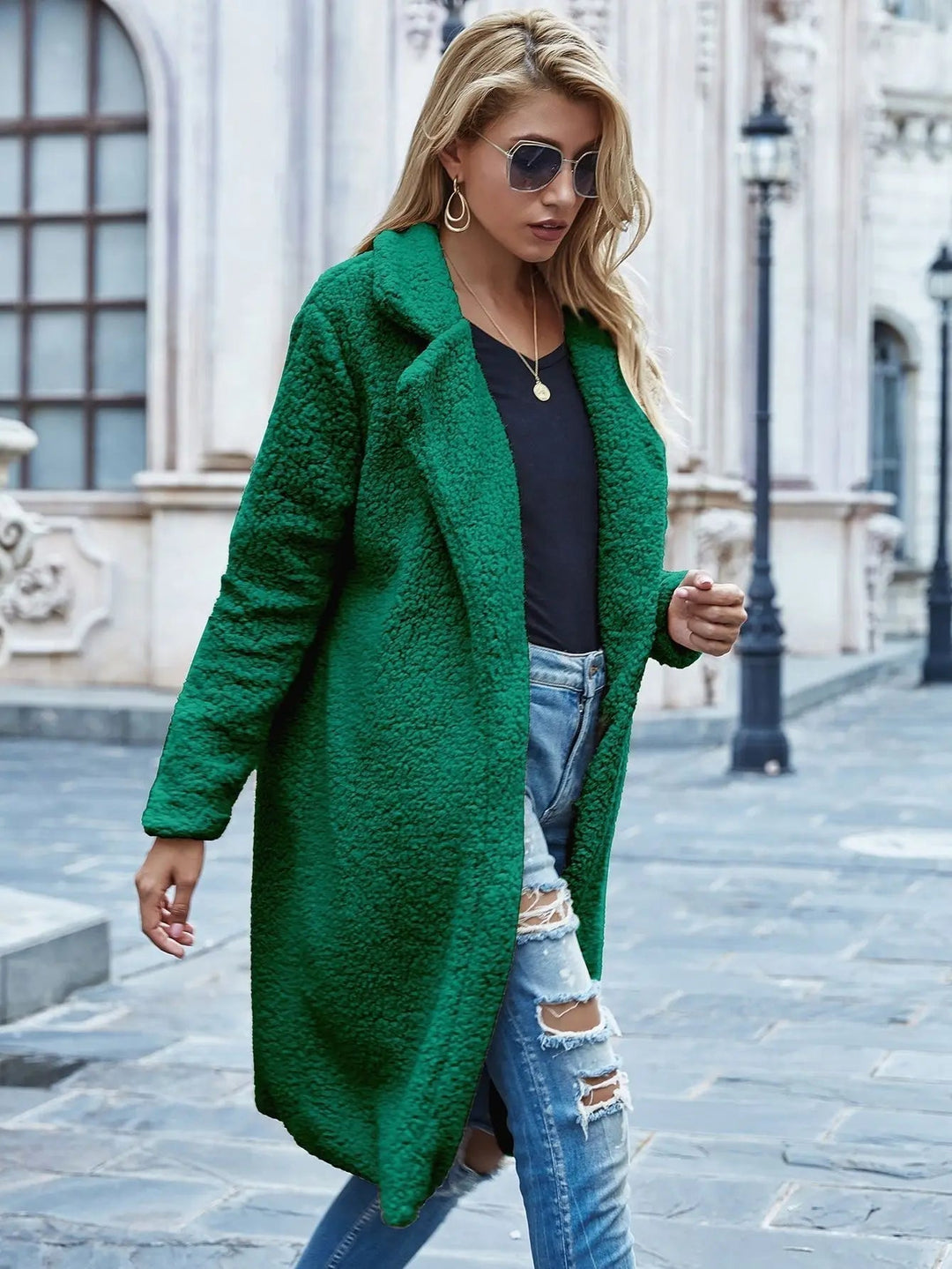 Comfortable Women's Winter Coat - Mila-Green-S-State of Style