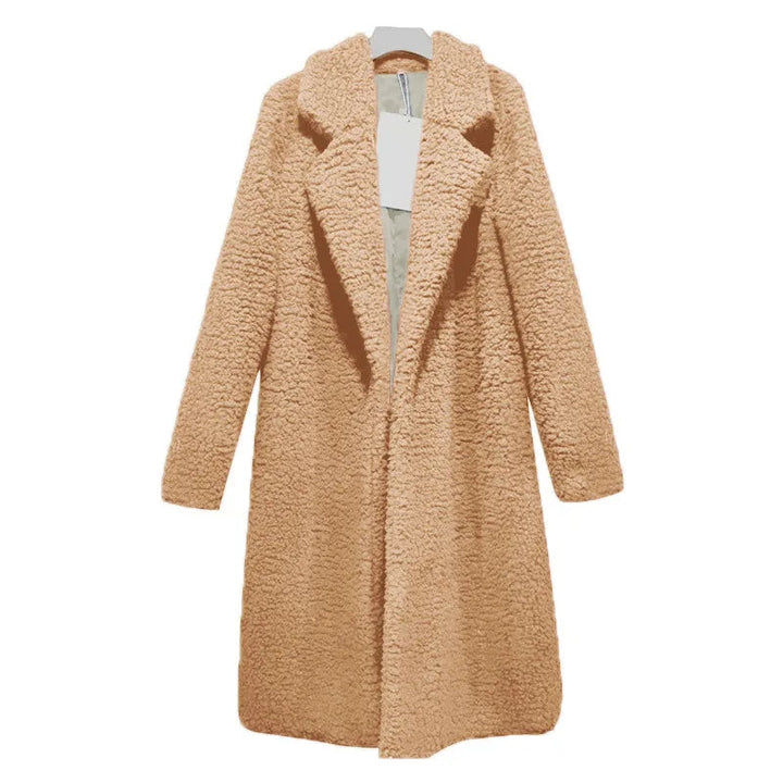 Comfortable Women's Winter Coat - Mila-Light Brown-S-State of Style