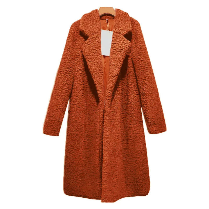 Comfortable Women's Winter Coat - Mila-Orange-S-State of Style