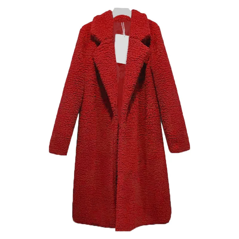 Comfortable Women's Winter Coat - Mila-Red-S-State of Style