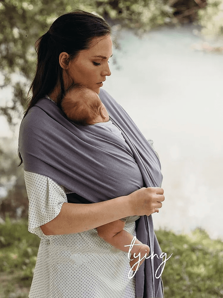 Comfortable Wrap Carrier - KleintjeKnuffel-Grey-State of Style