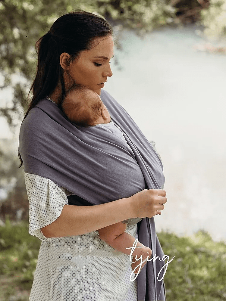 Comfortable Wrap Carrier - KleintjeKnuffel-Grey-State of Style