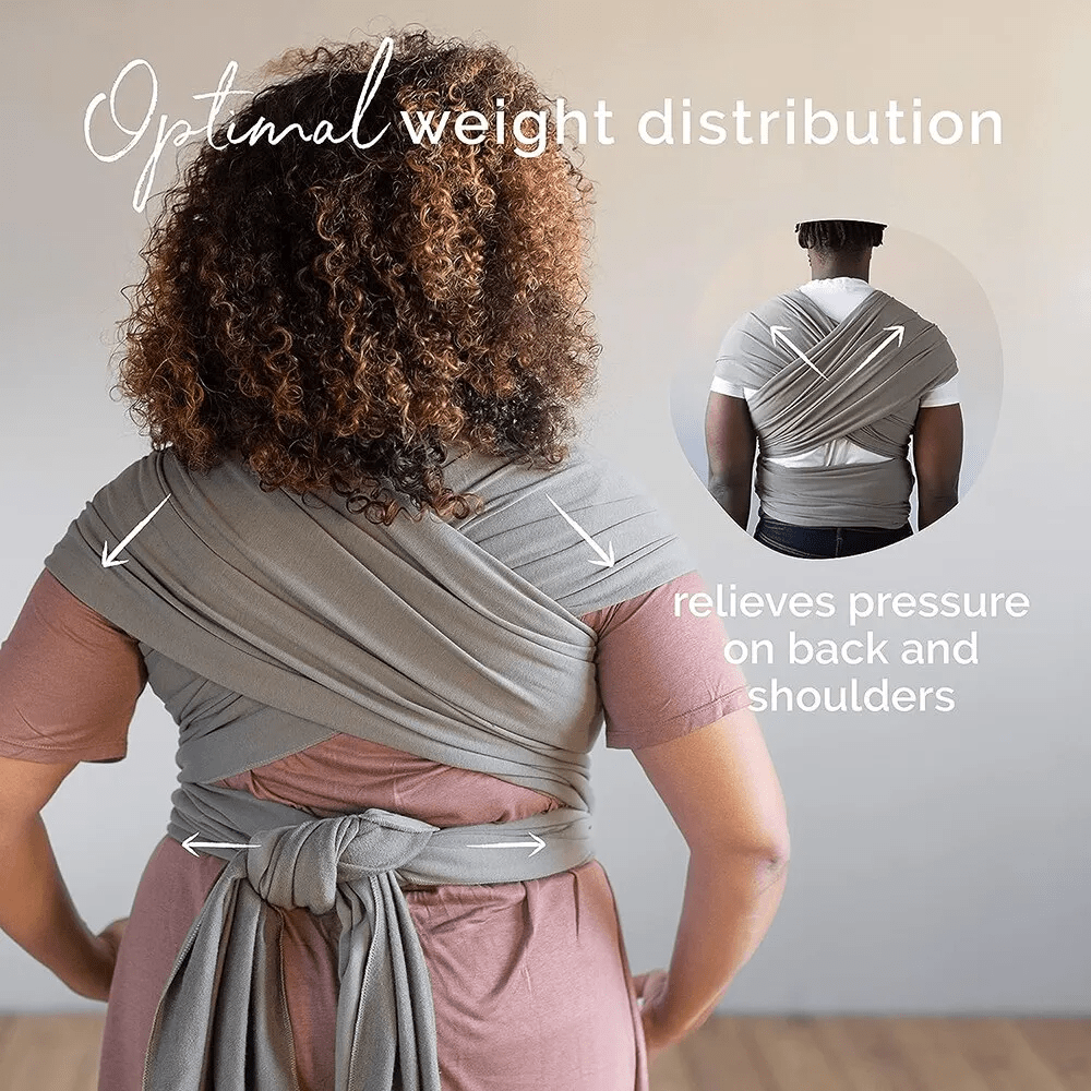 Comfortable Wrap Carrier - KleintjeKnuffel-Grey-State of Style