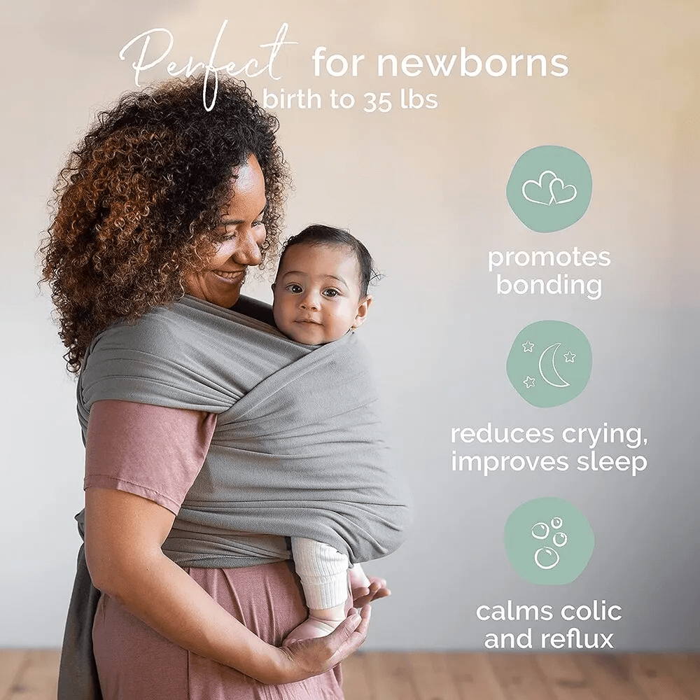 Comfortable Wrap Carrier - KleintjeKnuffel-Grey-State of Style