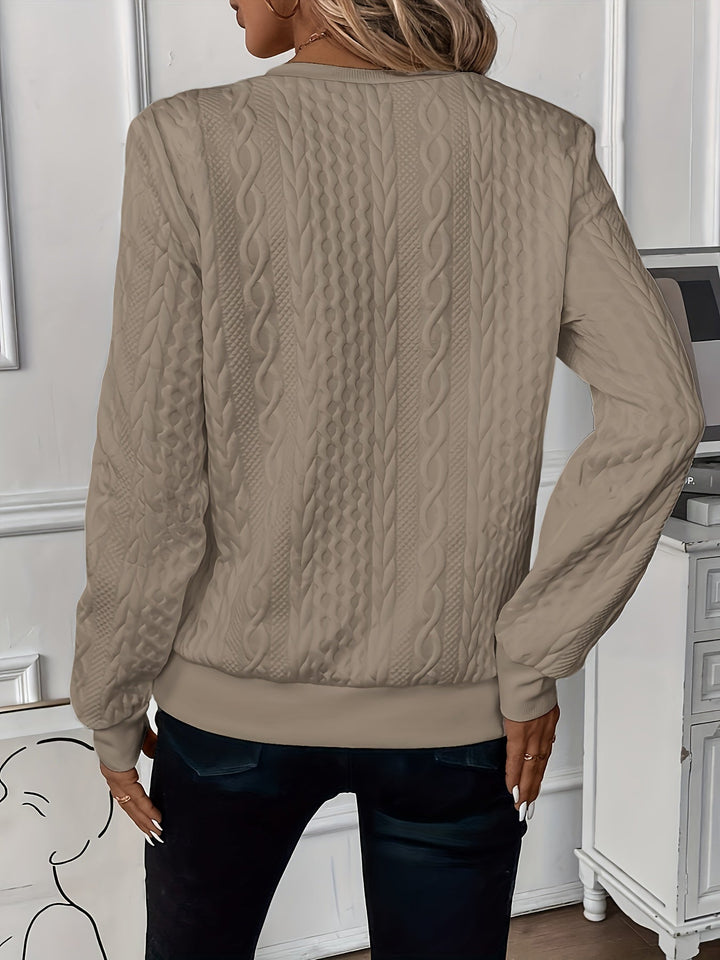 Comfortable Zip Jumper for Women - Ella-White-S-State of Style