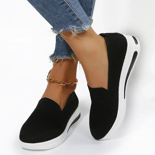 ComfortMax Plus Women's Sneakers | Breathable Orthopedic Design-Black-4.0-State of Style