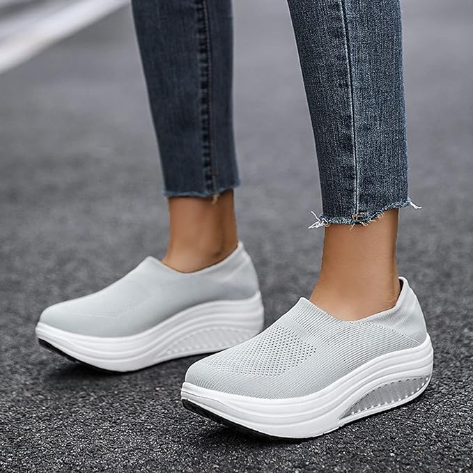 ComfortStride Slides | Women's Flip Flop Sneakers with Orthopedic Footbed-Grey-3.0-State of Style