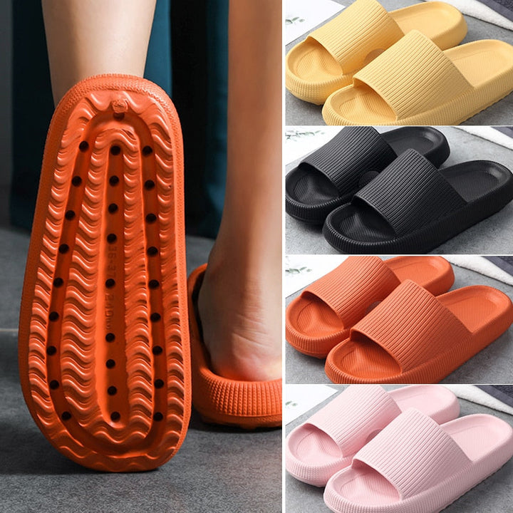 ComfySlides | Women's Soft Indoor Slippers-Black-3.5-State of Style