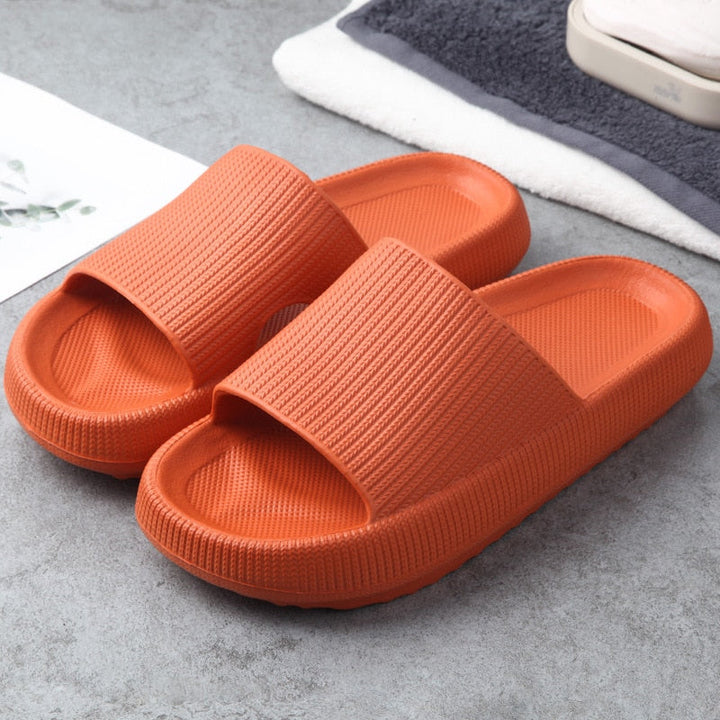 ComfySlides | Women's Soft Indoor Slippers-Red-3.5-State of Style