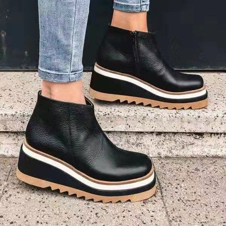 ComfySneakers | Women's Modern Sneakers-Black-4.5-State of Style