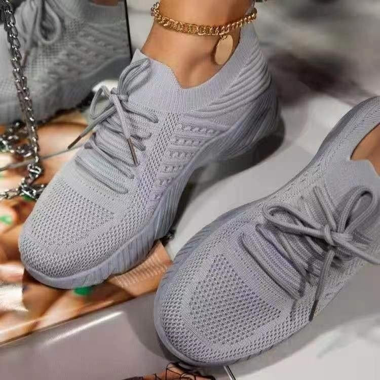 ComfySneaks | Comfortable Women's Sneakers-Grey-4.5-State of Style