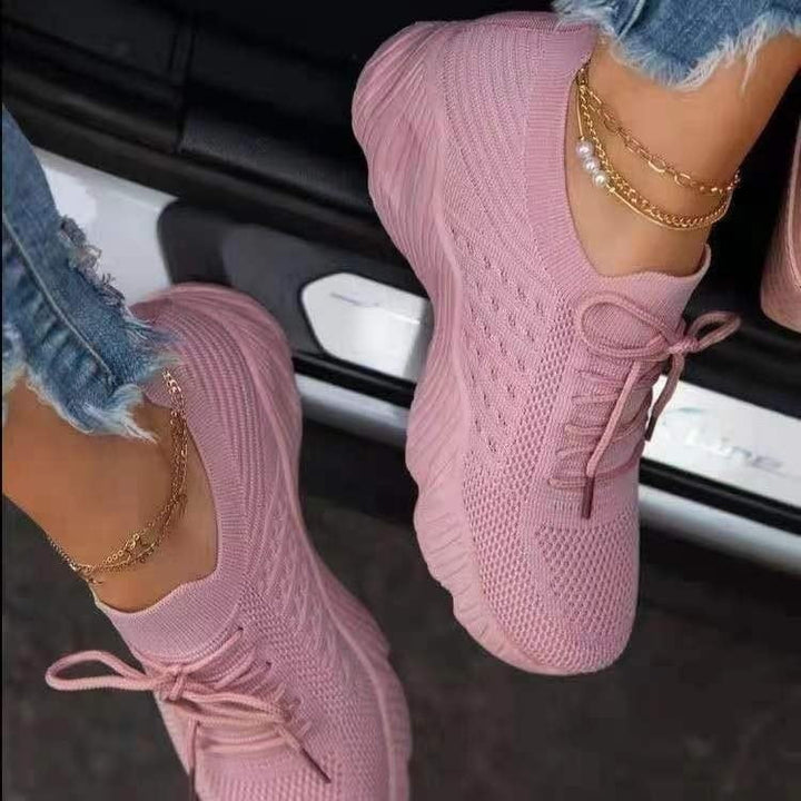 ComfySneaks | Comfortable Women's Sneakers-Pink-4.5-State of Style