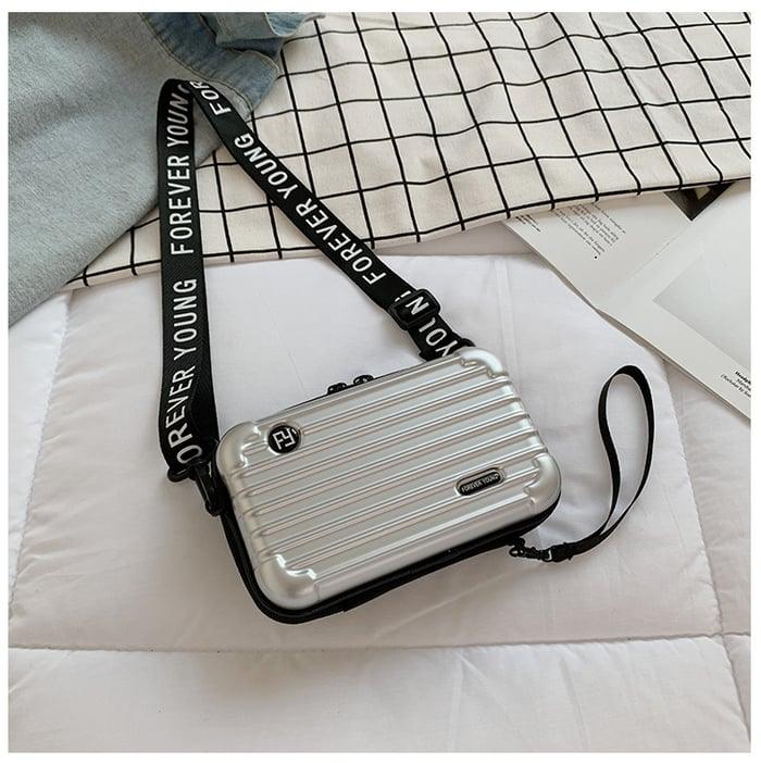 Compact and Stylish Mini Travel Bag for Women - LunaBag-Silver-State of Style