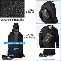 Compact Crossbody Sling Backpack - UrbanLite-Black Small-State of Style