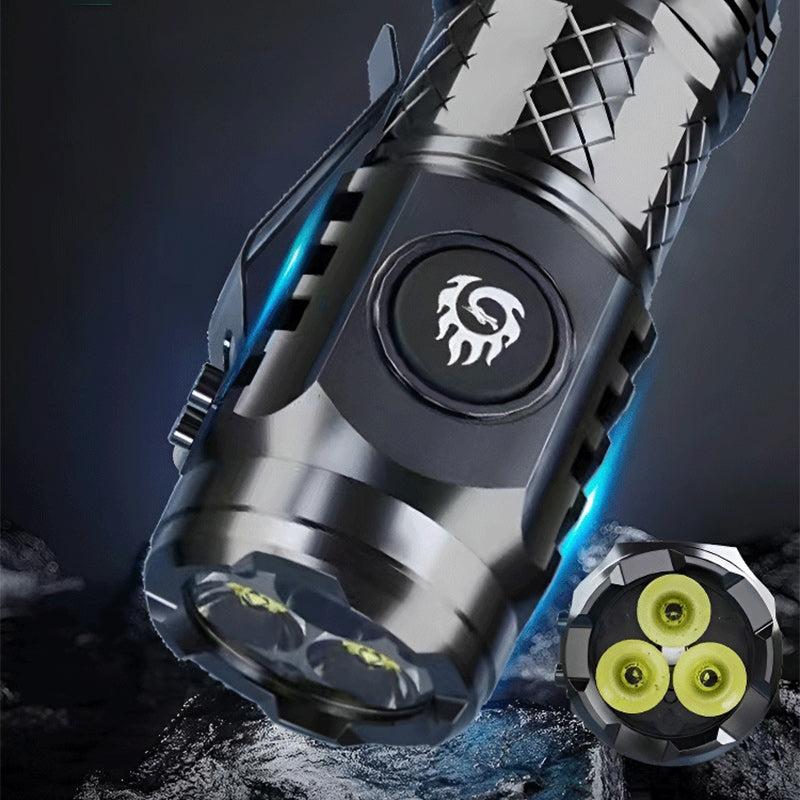 Compact LED Torch - LumenTorch-Black-State of Style