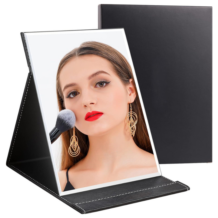 Compact Make-up Mirror with Stand-Black-State of Style