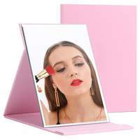 Compact Make-up Mirror with Stand-Pink-State of Style