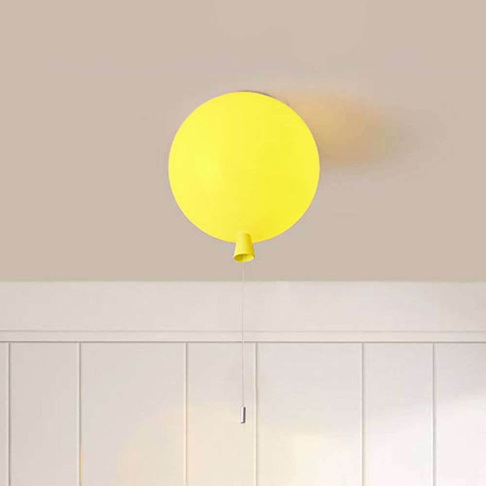 Compact Modern LED Balloon Ceiling Light - AuraLite-20 cm-Yellow-State of Style