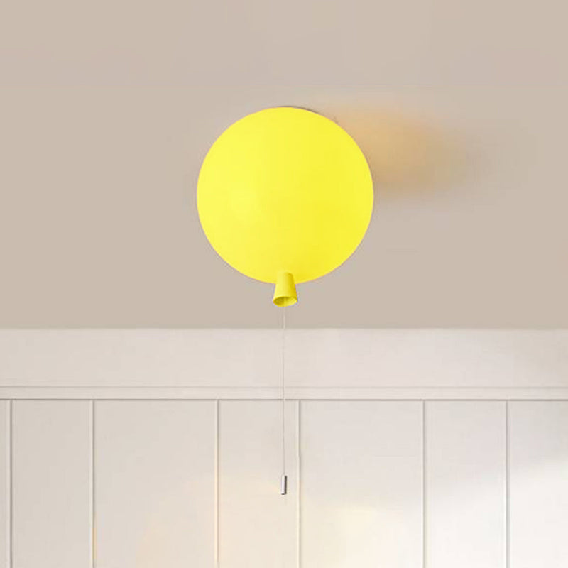 Compact Modern LED Balloon Ceiling Light - AuraLite-20 cm-Yellow-State of Style