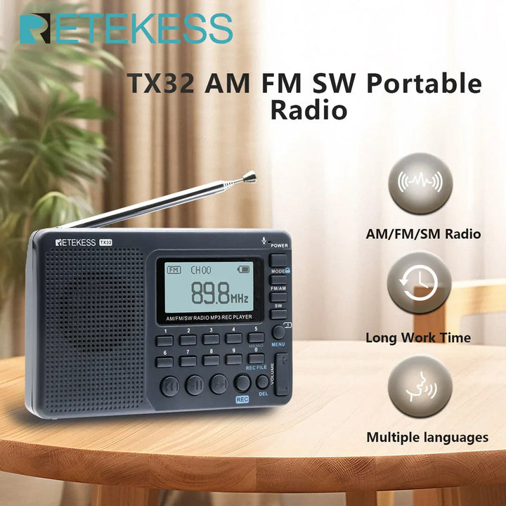 Compact Portable Radio - EchoWave-State of Style