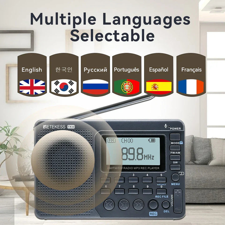 Compact Portable Radio - EchoWave-State of Style