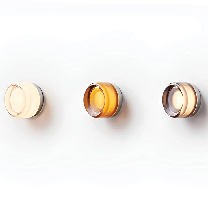Compact Wall Lamp - DimpleGlow-Amber-State of Style