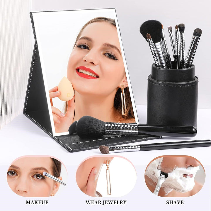 Compacte Make-up Spiegel met Standaard-Zwart-State of Style
