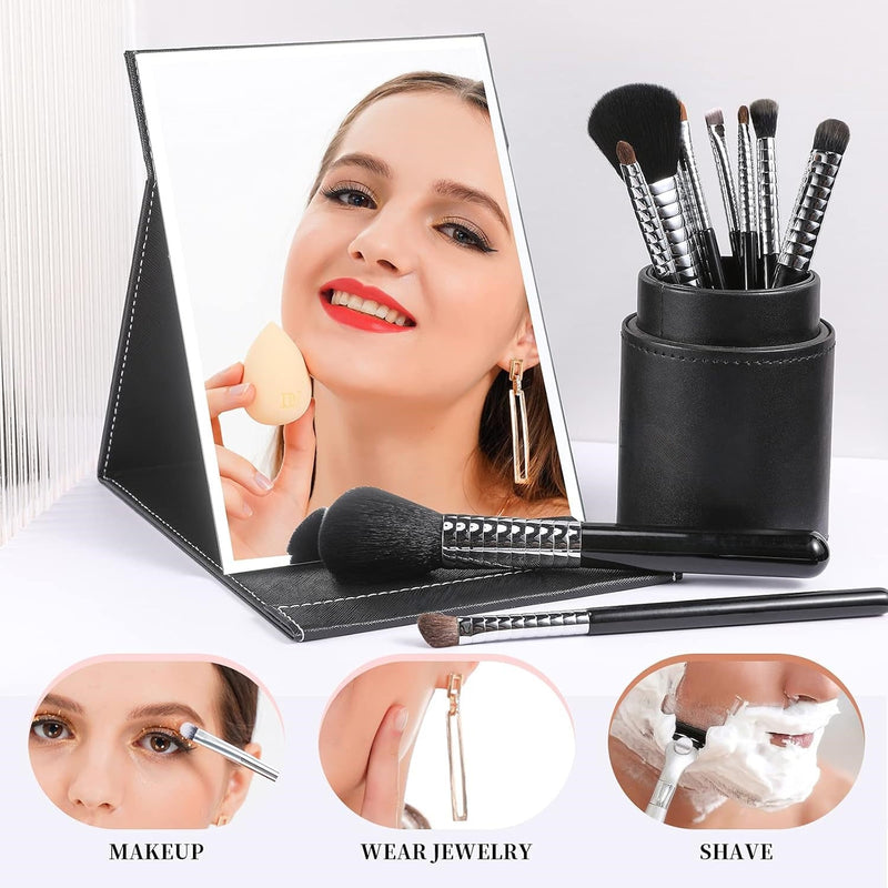 Compacte Make-up Spiegel met Standaard-Zwart-State of Style
