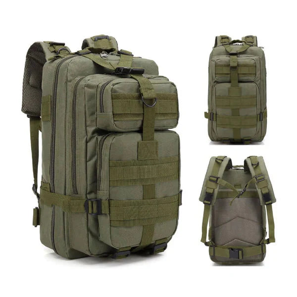 Complete Emergency Package in Tactical Backpack (20L) - CrisisKit-Green-State of Style